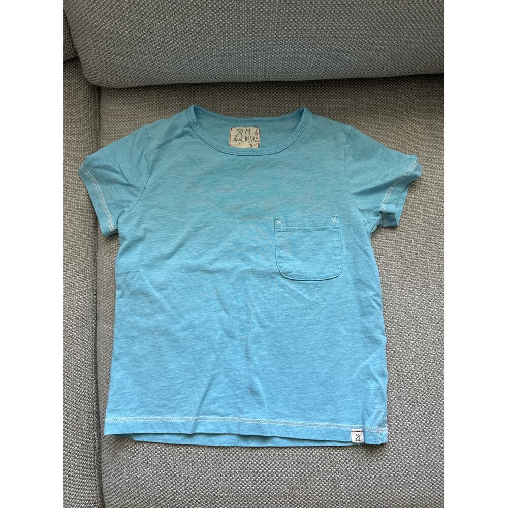 Me &‎ Henry aqua blue short sleeve t shirt size 4/5y